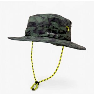 NWOT MISSION ‘Cooling Anywhere Boonie Hat’ Ventilated Wide Brim Garden Sun Camo